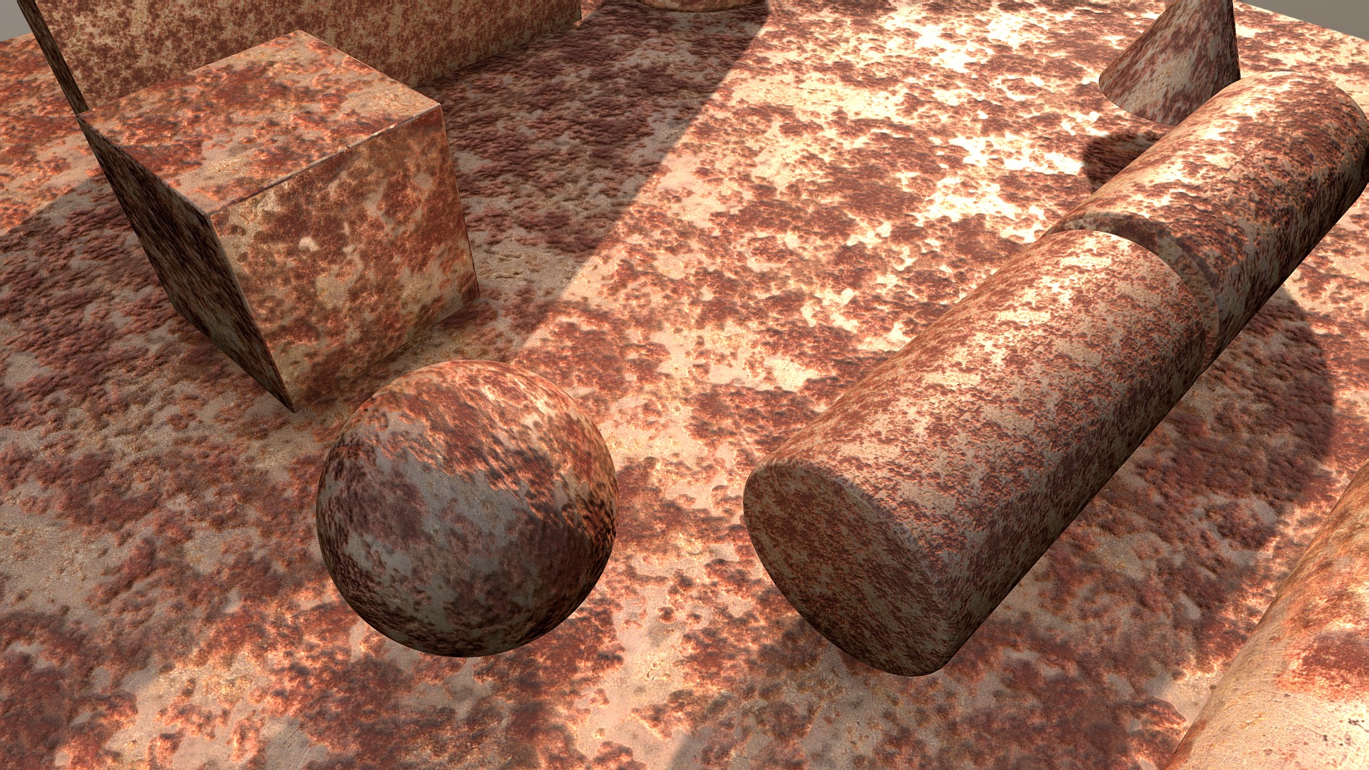 3D model Rust (1) Texture Set (32) - This is a 3D model of the Rust (1) Texture Set (32). The 3D model is about a rock on the ground.