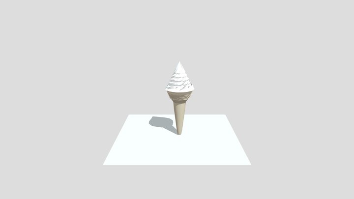 Ice Cream Test 3D Model