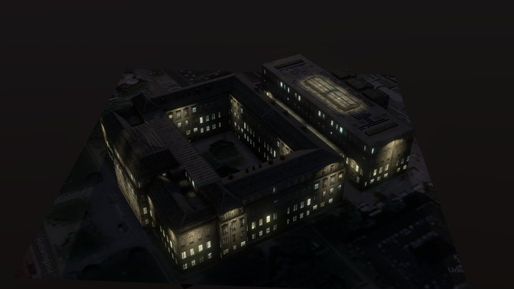 University Of Graz Library 3D Model