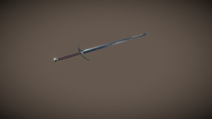 Simple Long Sword 3D Model