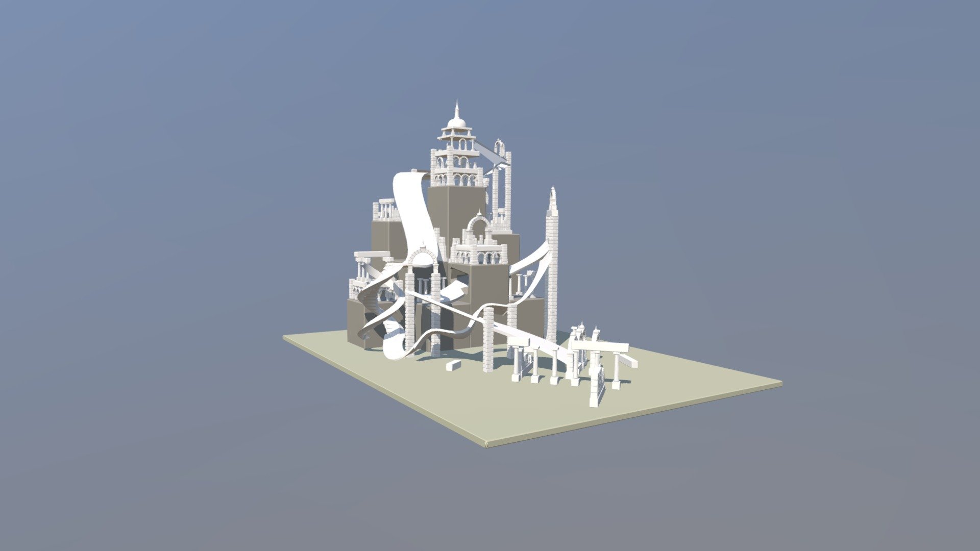 Ancient Ruins Marble Course - 3D model by nickgallergraphics [209f23c ...