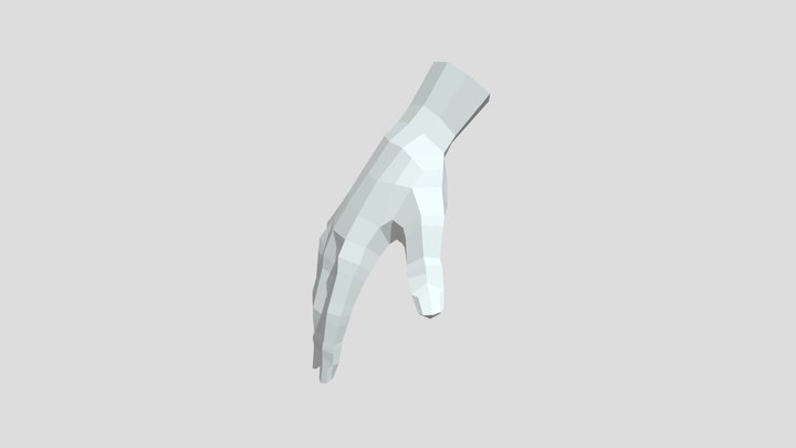 Hand Low Poly 3D Model