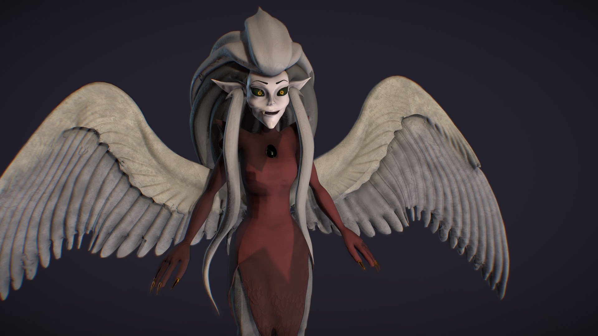 ArtStation - Textured 3D Model of Eda Clawthorne from The Owl House (WIP)