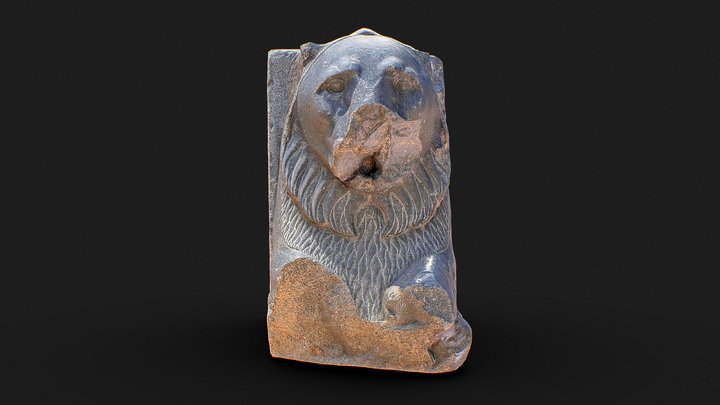 Egyptain Roman Lion Fountain water pipe 3D Model