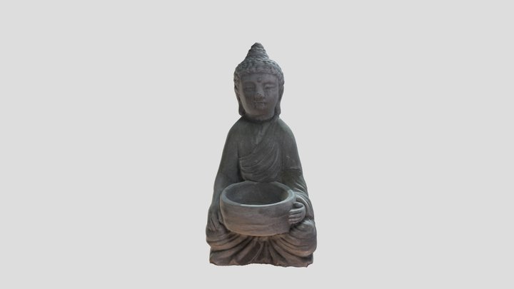 Small Buddha Statue 3D Model