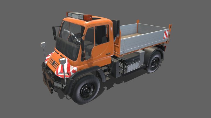 Dump Truck Unimog U500 3D Model