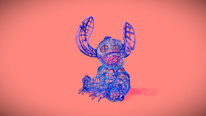 CoolPaintr VR - Stitch (Wireframe Stage) 3D Model