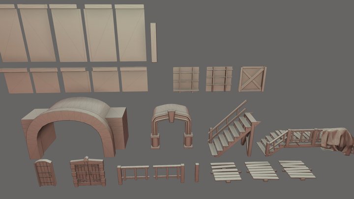Asset Pack Tavern 3D Model