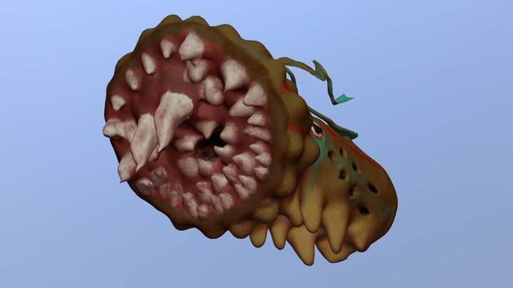 DragonWorm's Head 3D Model