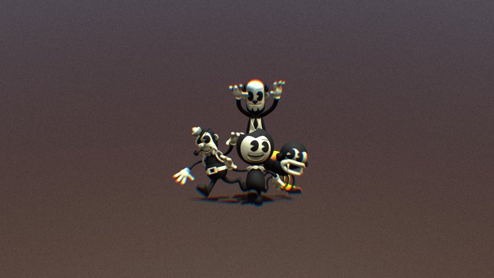 Bendy In Butcher Gang 3D Model