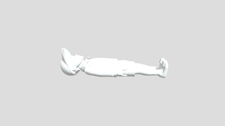 Squid game 3 boy doll no textures 3D Model