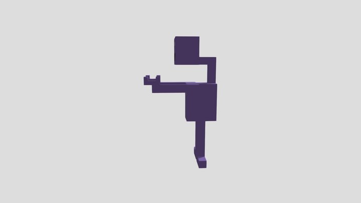 Minecraft-style William Afton 3D Model