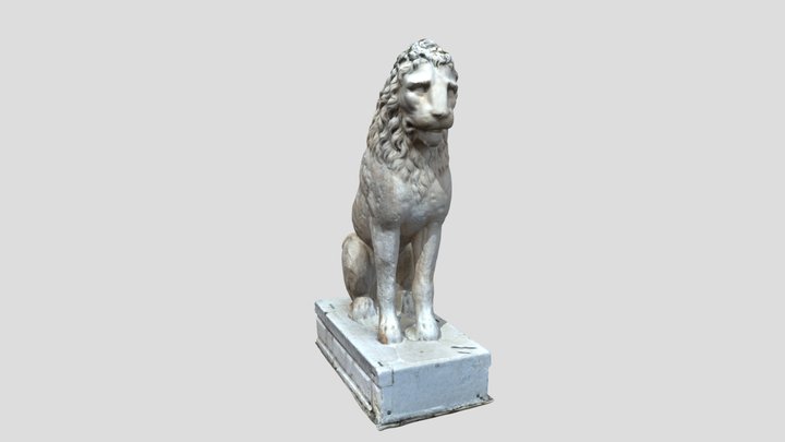 Statue of a lion 3D Model