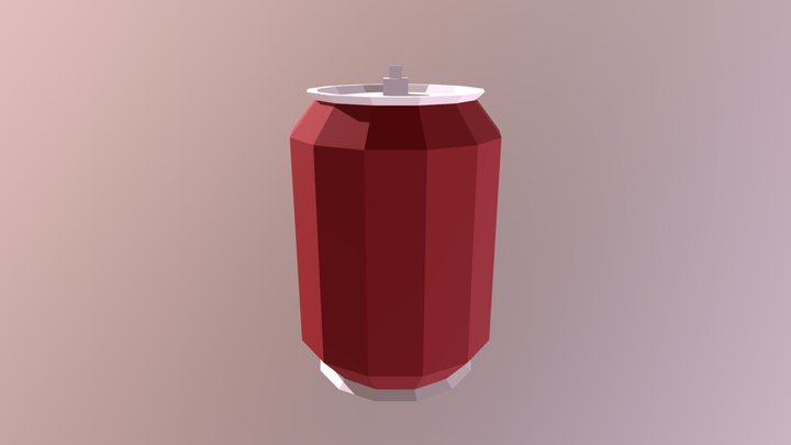 Soft Drink Dark Red 3D Model