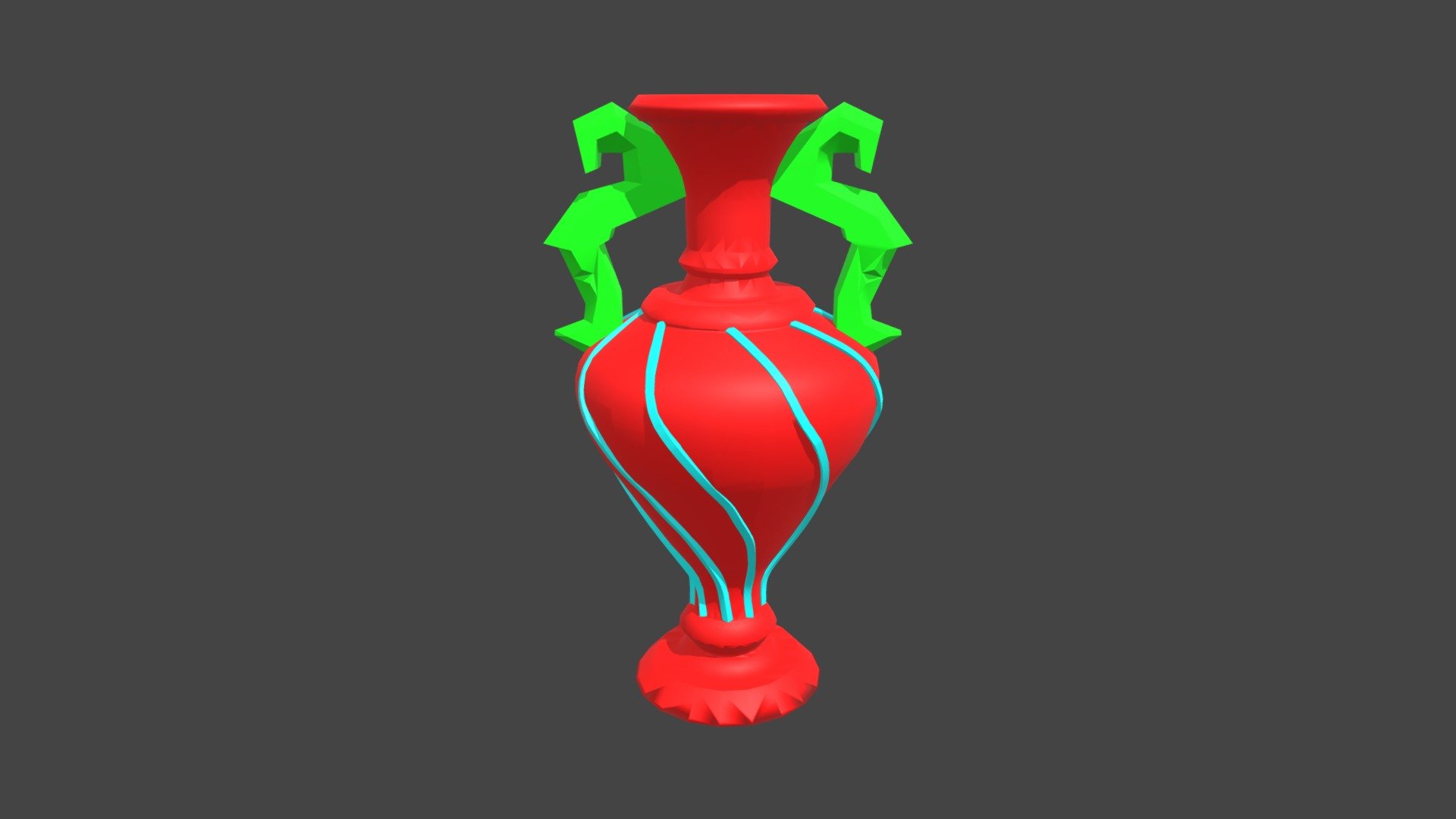 Vase High Poly ID Tag colors