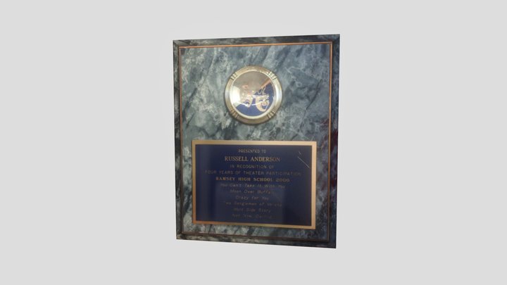 Ramsey Theater 2000 Placard 3D Model