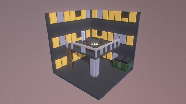 Chess City Environment 3D Model