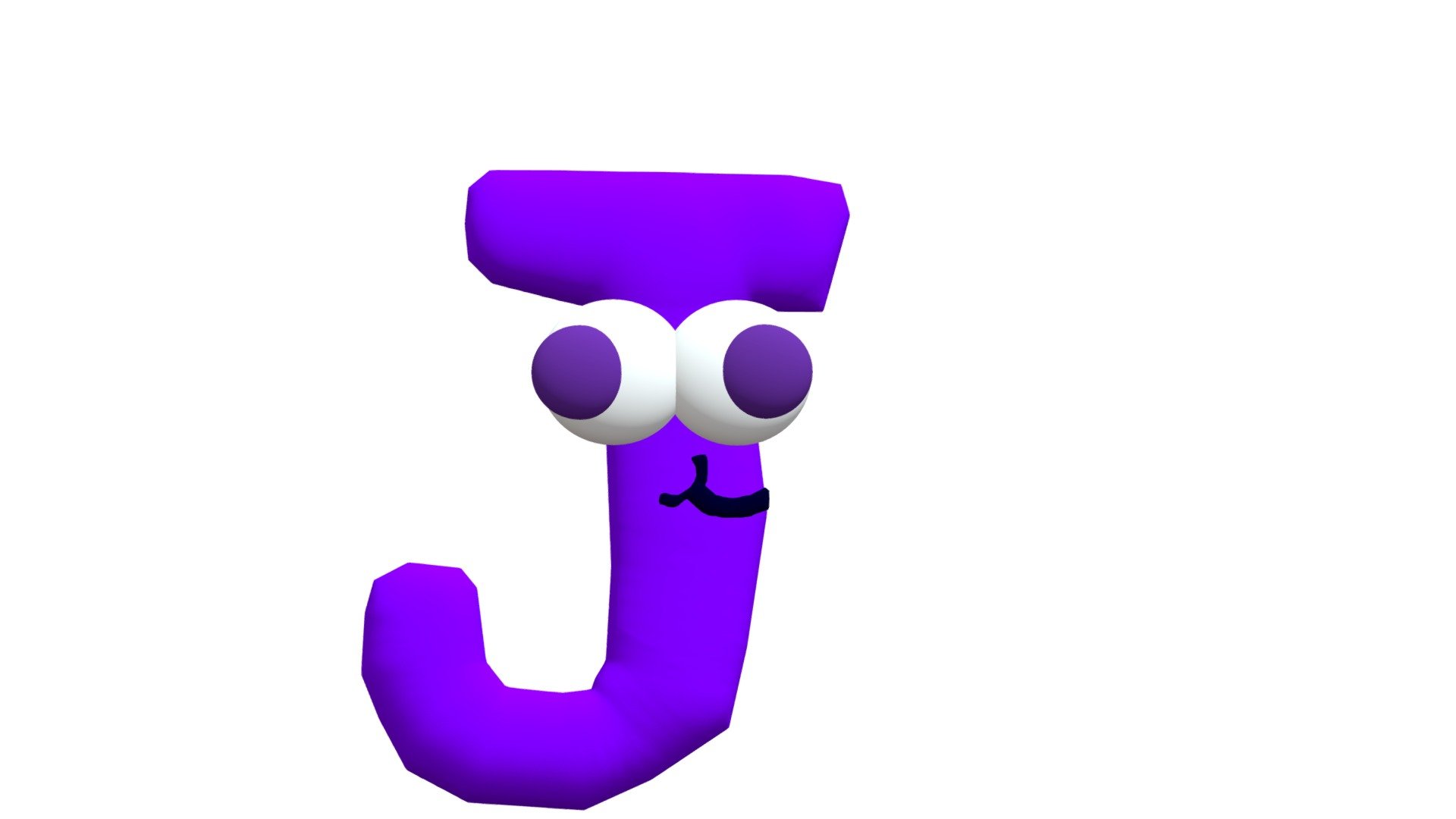 Purple J - Download Free 3D model by 4 (@Numberslorehktitofour ...