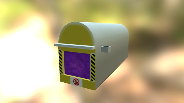 Futuristic Mailbox 3D Model