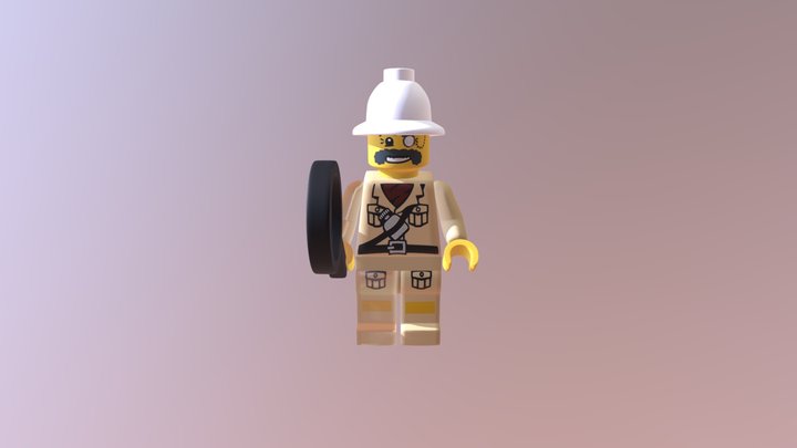 LEGO Explorer Minifigure 3D Model