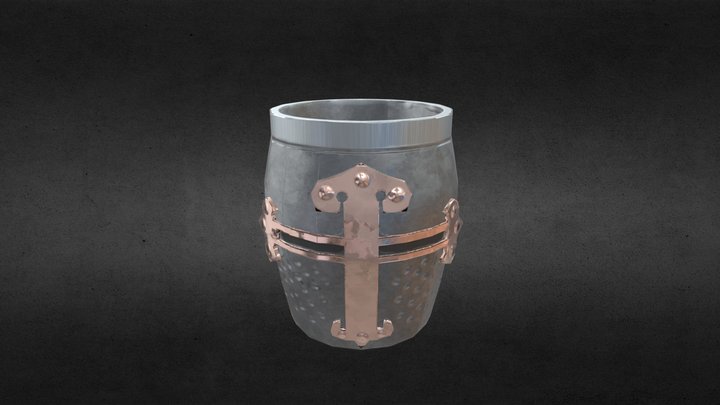 Crusader Helmet Mug 3D Model
