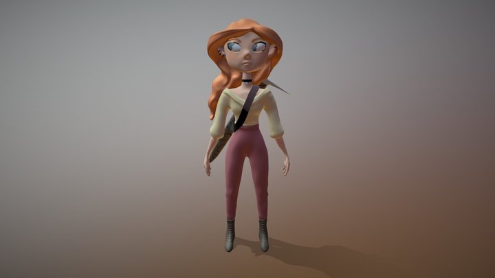 Girl - based on concept art 3D Model