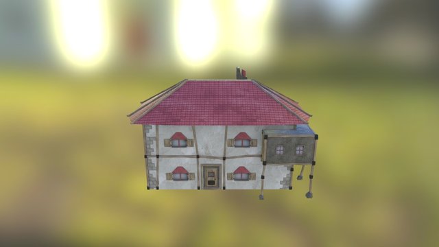 Large Fantasy House 3D Model