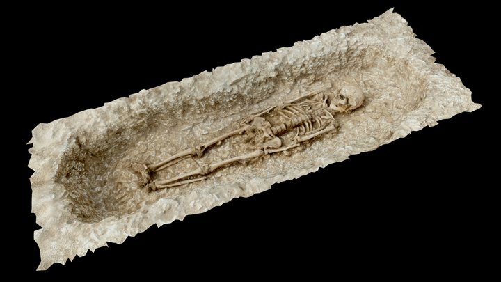 7th c. Anglo Saxon Burial 3D Model
