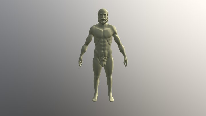 Men Sculpture 3D Model