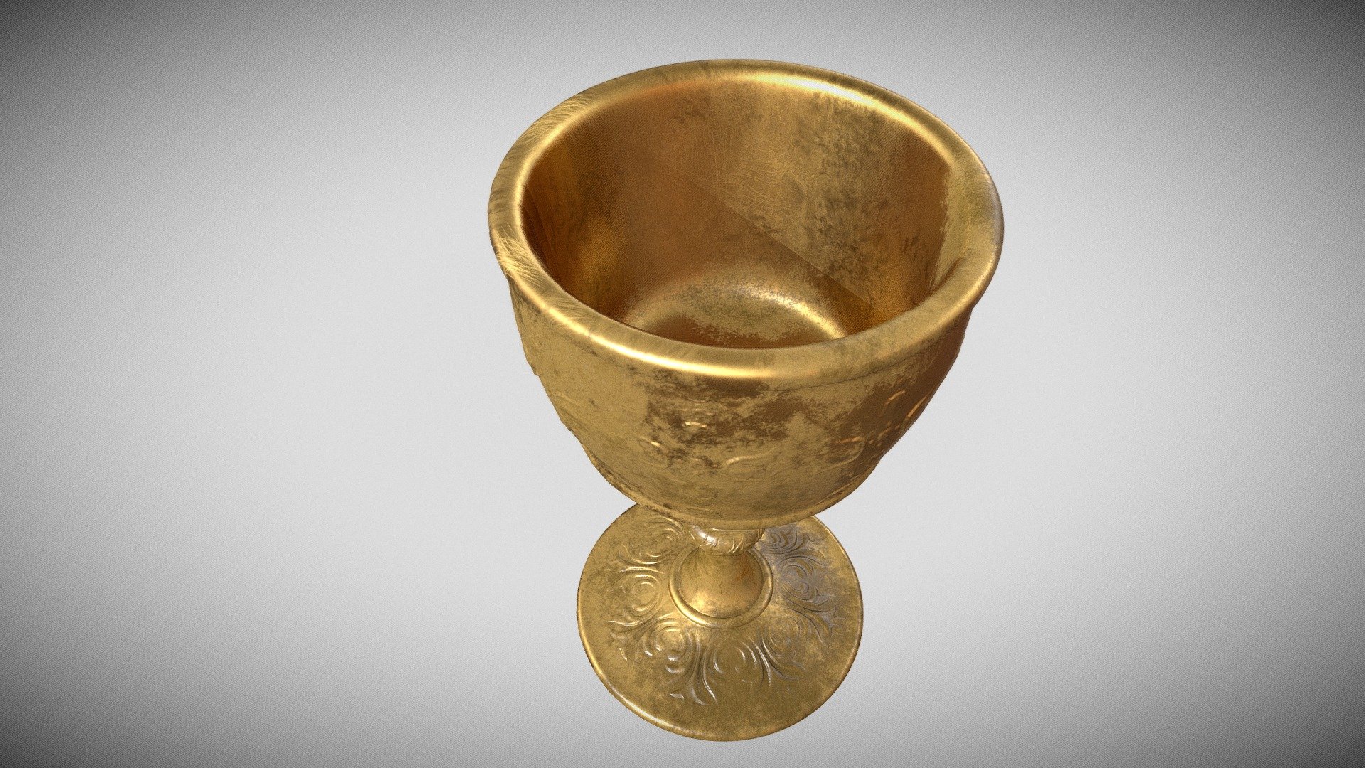 Golden Goblet - 3D model by Nickibo (@Nickiboe) [20b5811] - Sketchfab