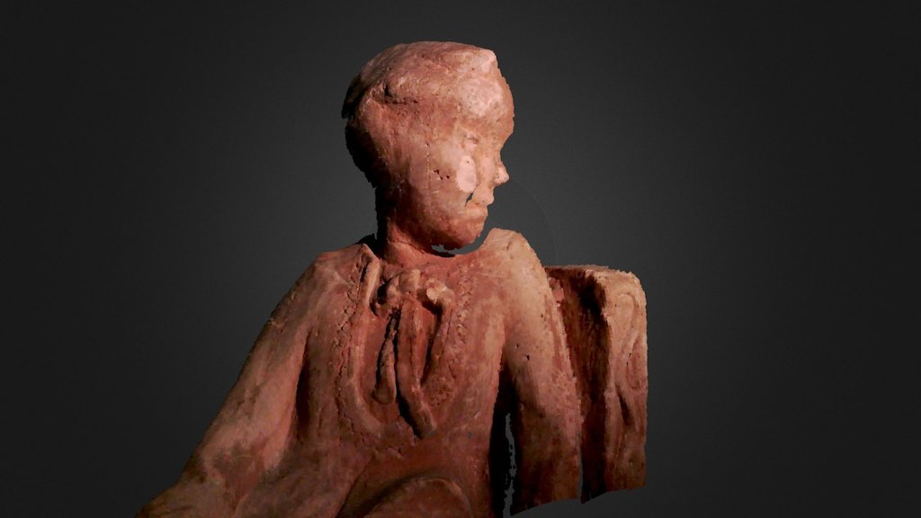 Clay Statue scan ( from one side )