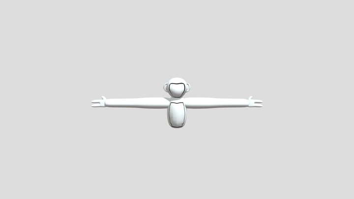 Grorilla tag Fan game player 3D Model