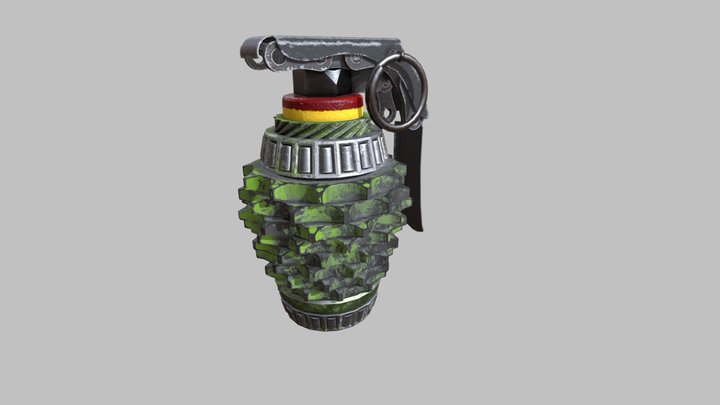 HandMade Grenade 3D Model