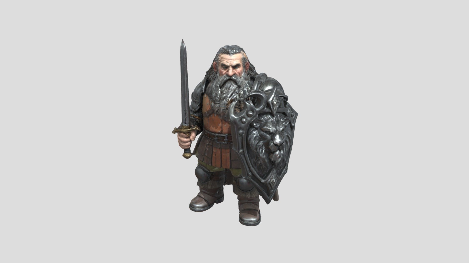 DnD Dwarf - Download Free 3D model by ryann.n.quinn [20b817a] - Sketchfab