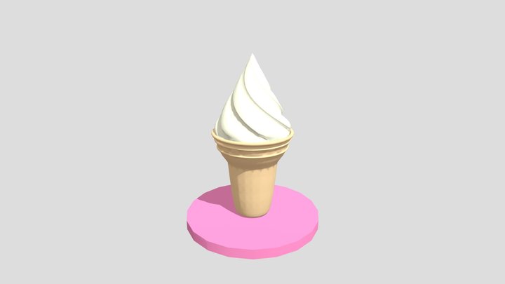 Ice Cream Cone 3D Model