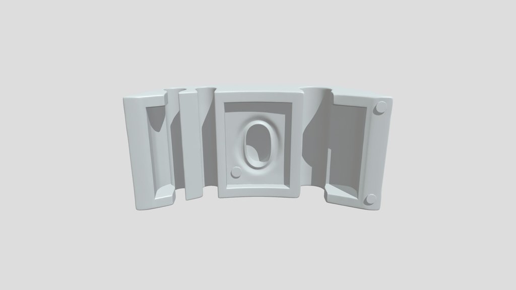 Small curved plastic mounting bracket