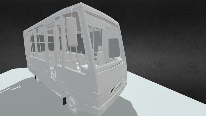 3D_CARTOON_BUS 3D Model