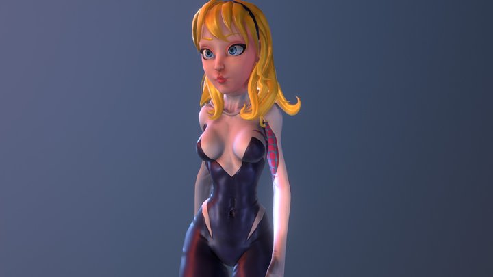 Spider Gwen Stacy 3D Model