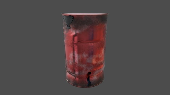 Red Barrel 3D Model