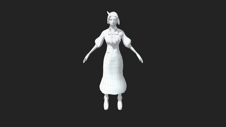 Amelie Ferris Low 3D Model