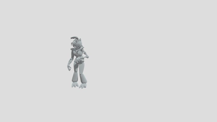 Shattered Chica 3D Model