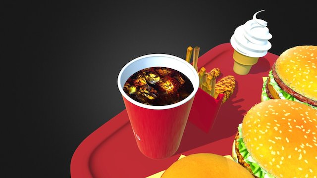 麦当劳 3D Model