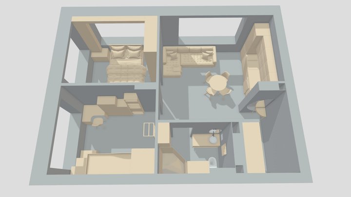 кедровая 75 В2 3D Model