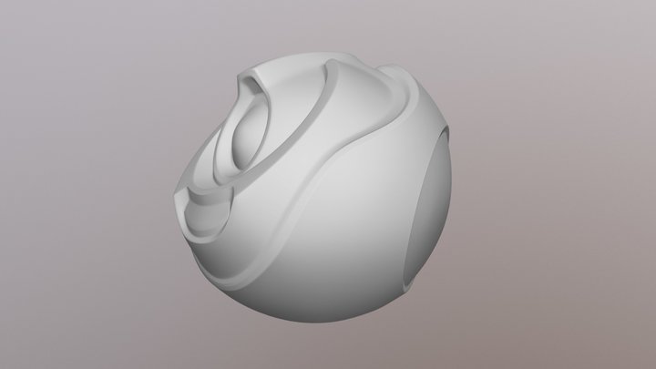 CGC Robo-orb Retopology 3D Model
