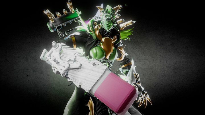 Titan Pencilwoman (Dom Studio) 3D Model