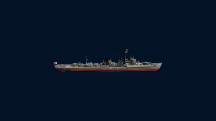 Samidare Destroyer 3D Model