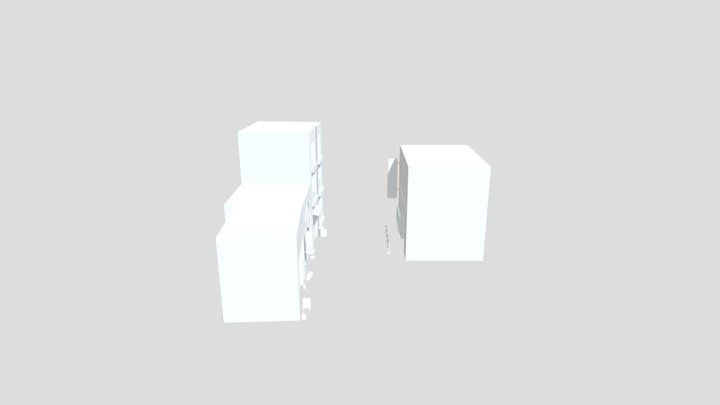Japanese Style Buildings 3D Model