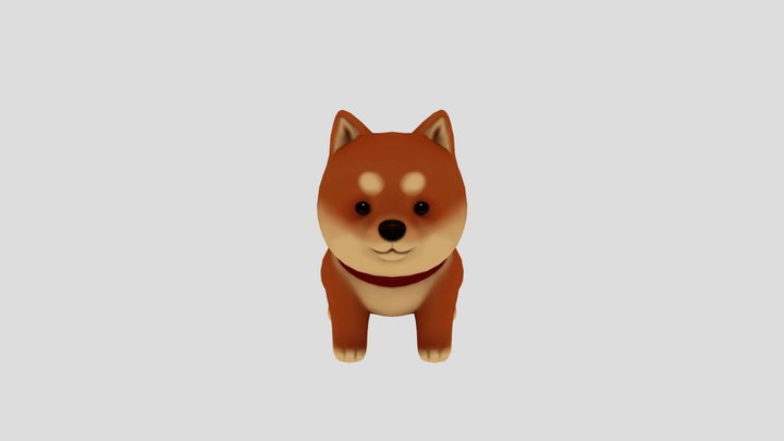 Q Shiba  Inu 可愛柴犬 3D Model