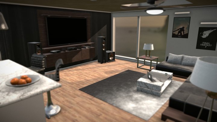 Game Room 3D Model