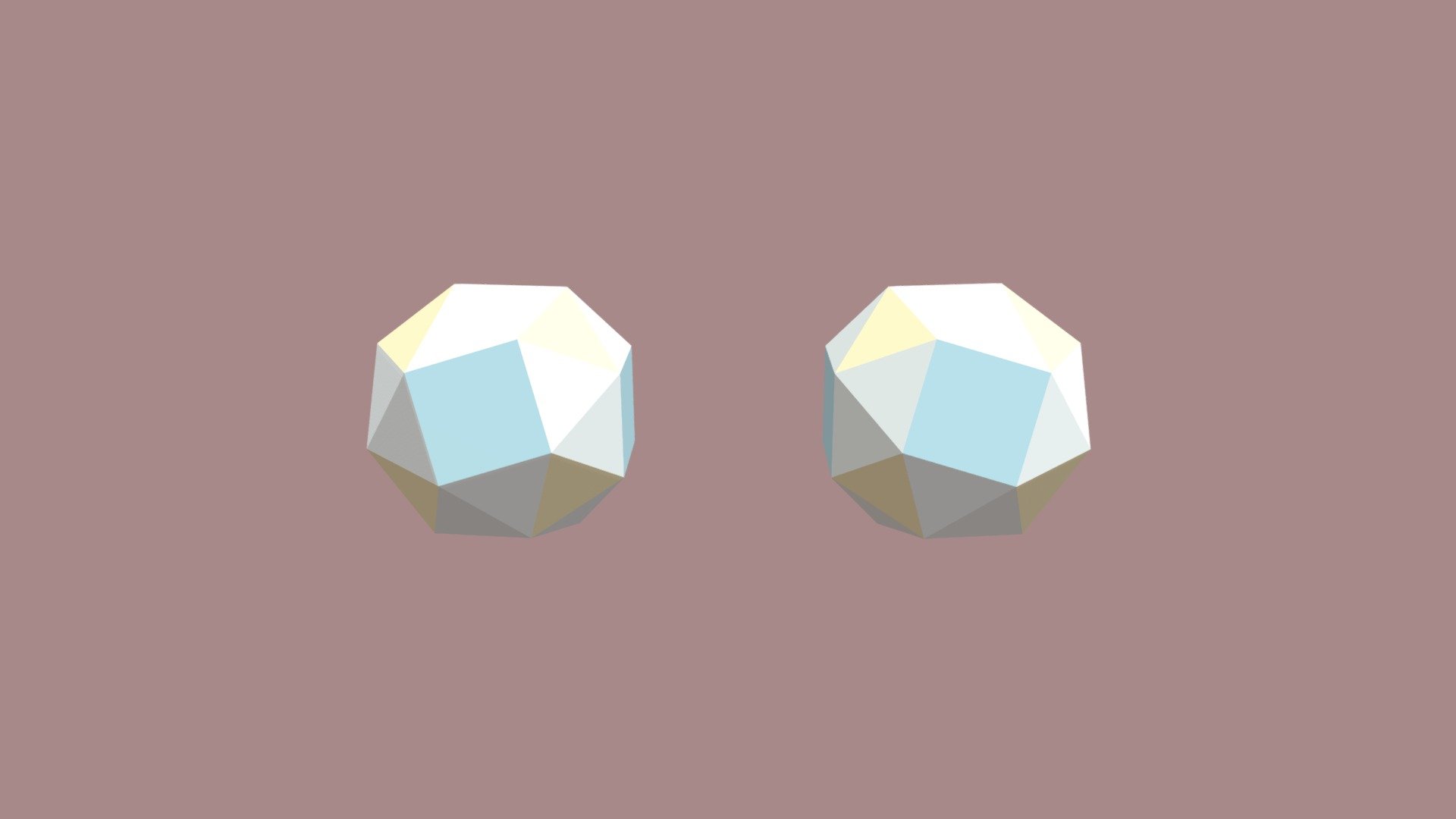 Snub Cube Mirrored Twins